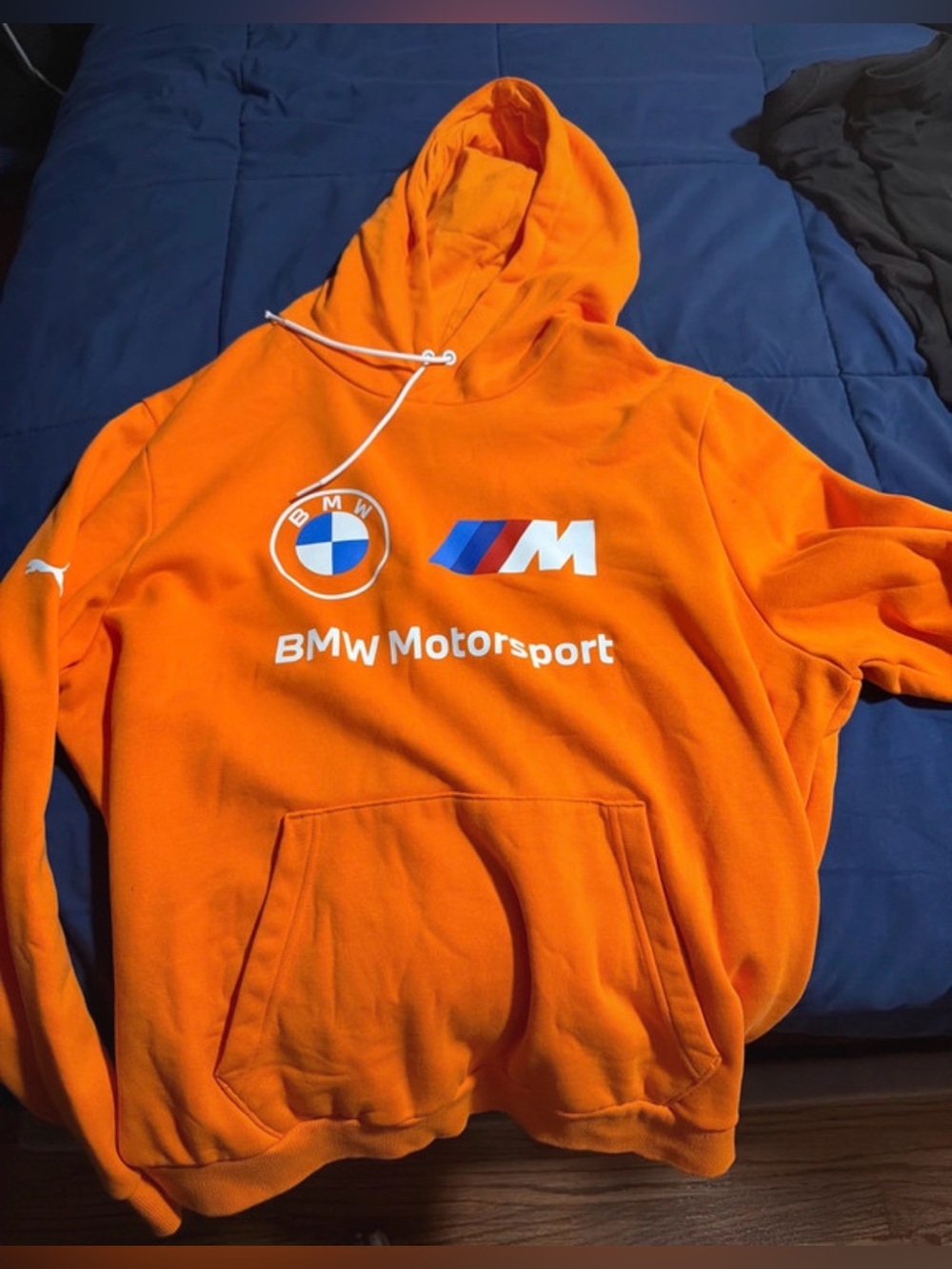 Pre-love like New  bright orange M series, Bmw extra large hoodie